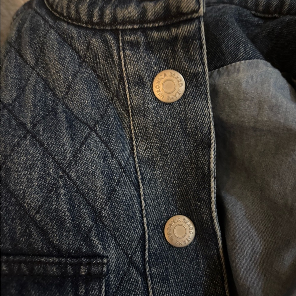 NWT VERONICA BEARD Killian quilted denim jacket - Picture 6 of 8